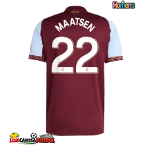 Camisa de Futebol Aston Villa Ian Maatsen #22 Equipamento Principal 2025-26 Manga Curta
